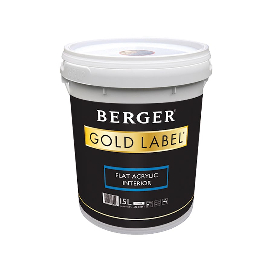 Berger Gold Label Acrylic Interior Flat White 10L